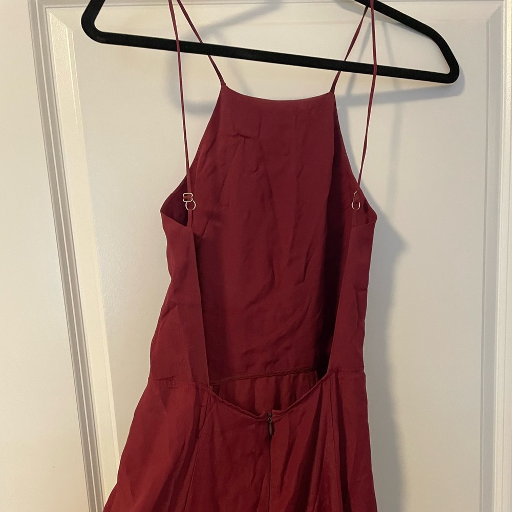 REFORMATION backless burgundy Maxi dress
